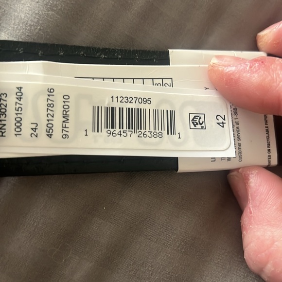 Mens Wrangler Leather Belt 42 - Picture 8 of 8